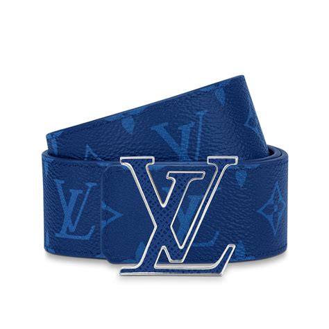 louis vuitton blue grey belt|Louis Vuitton belt original.